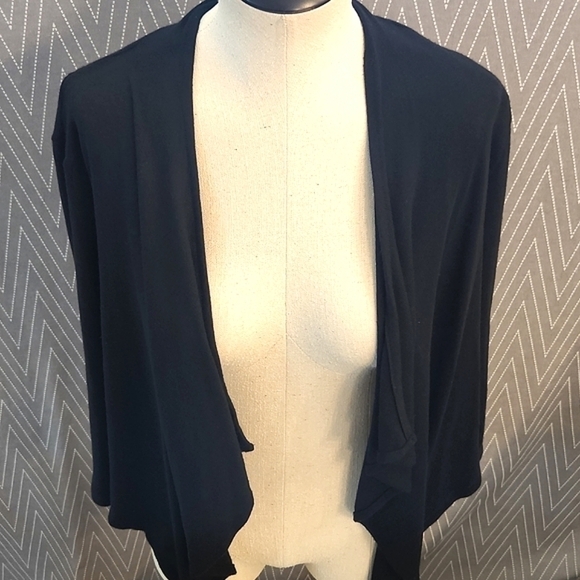 JUNIORS Planet Gold black lightweight cardigan size Large - Picture 2 of 9